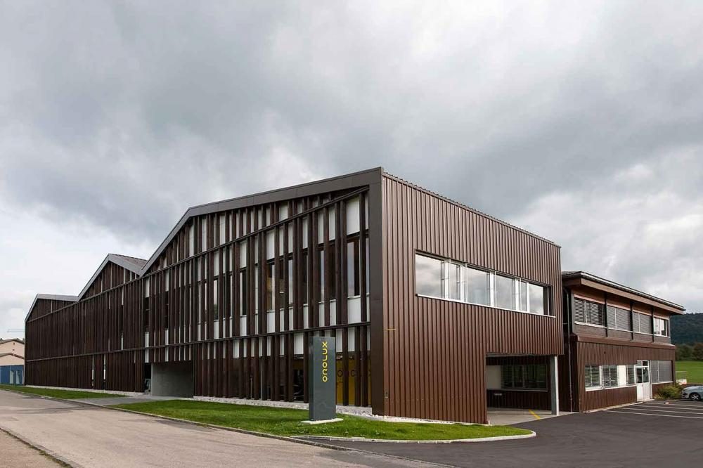 Le bâtiment Orolux au Noirmont